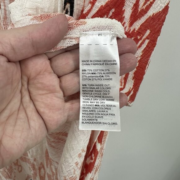 CHICOS shirt jacket tunic duster kimono aztec hippie boho lightweight XS 3 - Picture 8 of 9